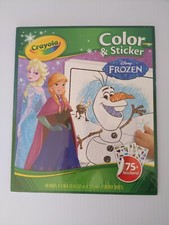 Crayola Disney Frozen Color and 75 Sticker Book NEW Sealed