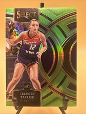 2024 Panini Select WNBA Neon Green Prizm Celeste Taylor #128 Mercury RC /75