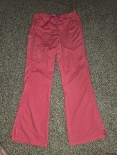 WonderWink Wonderflex Womens Scrub Pants Salmon Pink Small Reg 30" 5308