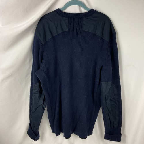 Rag & Bone Sweater Men Extra Large Dark Blue Wool Long Sleeve Pullover Casual - Picture 2 of 3