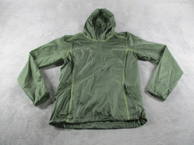 Kuhl Jacket Mens Small Green Hooded Lightweight Packable Windbreaker Hiking