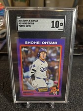 2024 SHOHEI OHTANI 18/25 SGC 10 GM Topps X Berman #2 Purple Boomer's Baseball