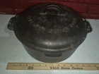 HTF Griswold #9 Cast Iron Dutch Oven #835d + Lid #2552 Large Block + Trivet