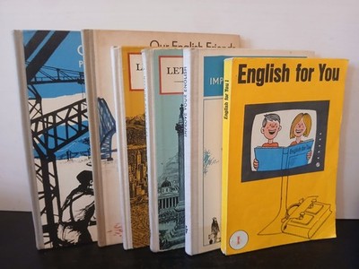 6 x DDR English for you, Our English Friends II und III, Speak English 1 + 8 ua.