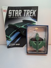Eaglemoss Star Trek Starships #90 Romulan Scout Ship with Magazine