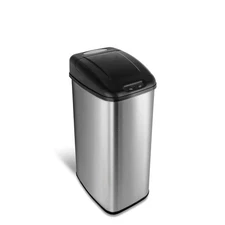 DZT-50-6 The Original Automatic Motion Sensor Trash Can, 13.2 Gal. / 50 L., S...