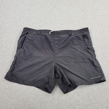 Columbia Omni-Shade Shorts Mens Large Black 100 Nylon PFG Embroidery Pockets