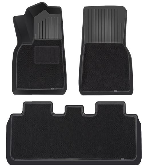 Tesla Model Y/YL 2021-26 3D Double layer TPE Carpet Floor Mats front and back