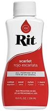 Rit Scarlet Dye 8oz for Fabric Wood and Paper Vibrant Color Non Toxic