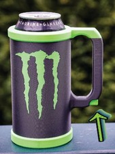 Porta latas dos en uno para latas de 16 oz y 12 oz Monster Reign Ghost Coca-Cola