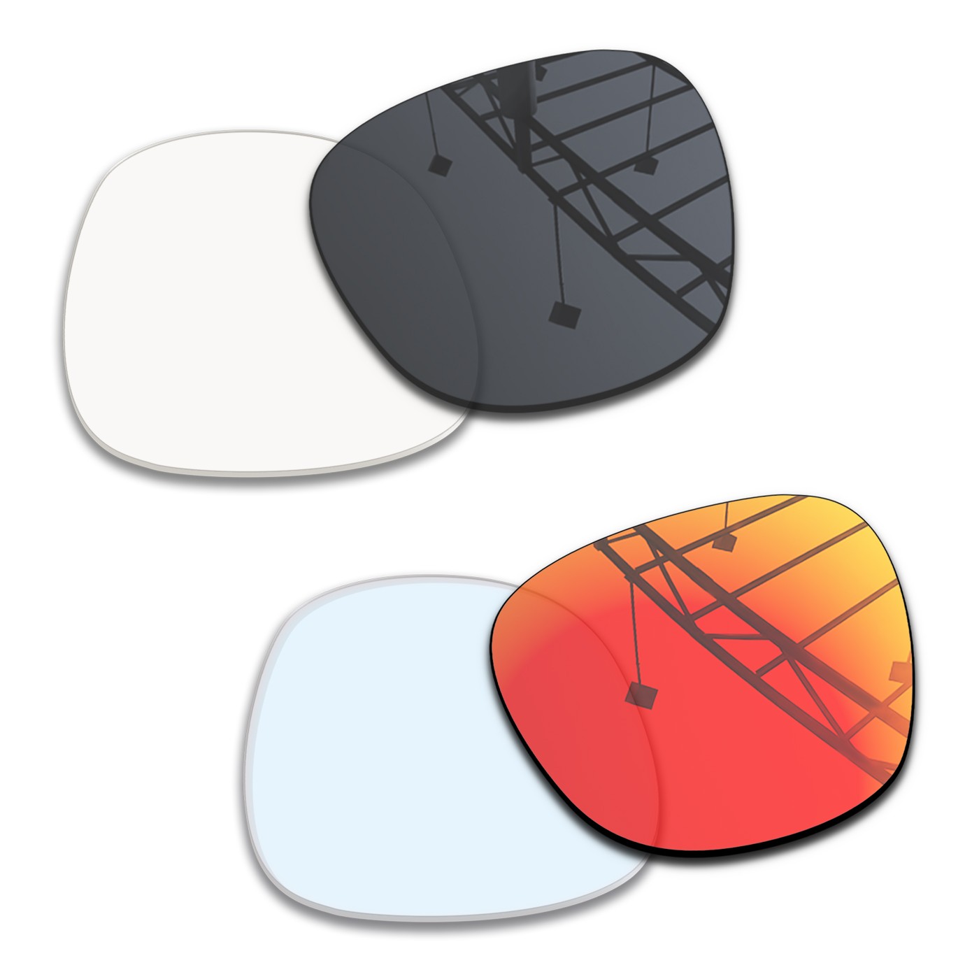 Photochromic Clear to Black + Photochromic Clear to Red