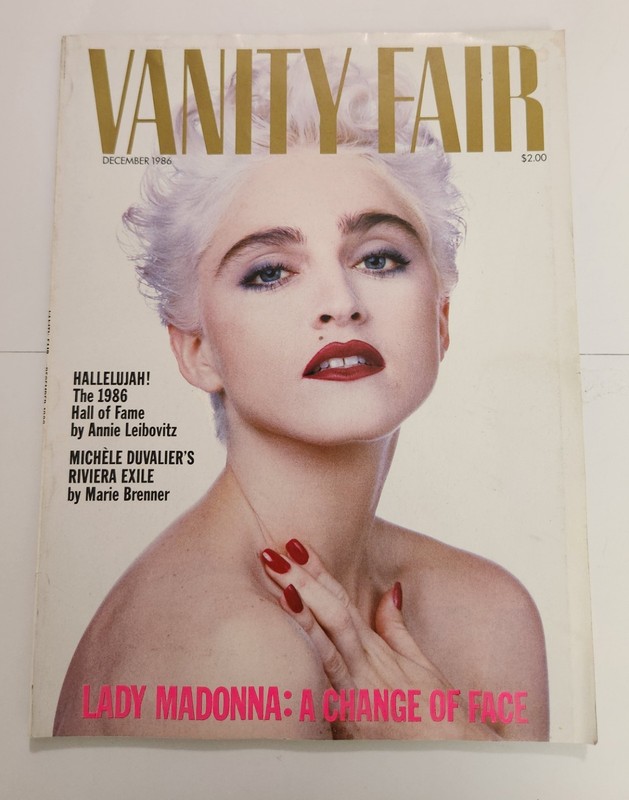 MADONNA MAGAZINE VANITY FAIR US DECEMBER 1986