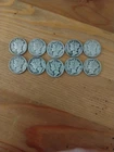 Lot Of 10 Mercury Dimes 90% Silver