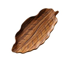 Walnussholz-Tablett dekorativ Dekotablett aus Holz nat&uuml;rliche Holzmaserung