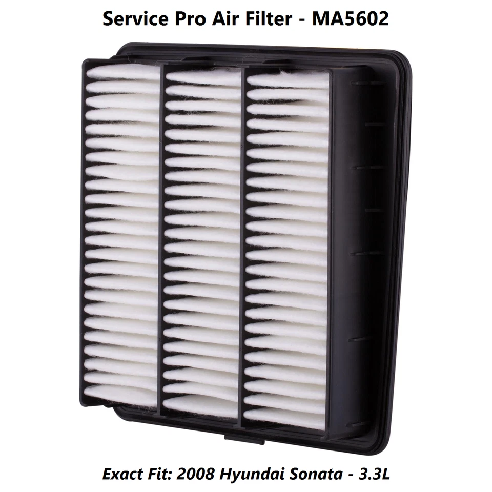 2008 Hyundai Sonata 3.3L Complete Air, Oil & Cabin Filter Kit (5W-20) Foto 4 de 4