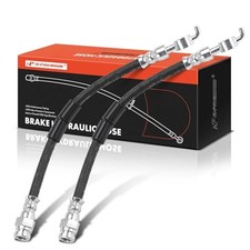 Rear Driver and Passenger Side Brake Hydraulic Hose Compatible with Select