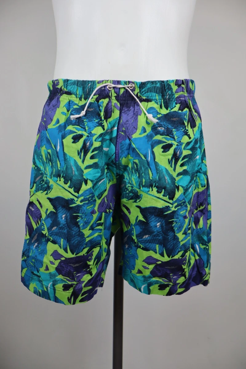 Boardshort Ellesse Blanc Rayé - Taille 40 Pour Homme - Très Peu Porté, Excellent état - Short De Bain Long