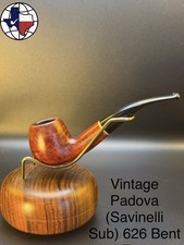 Vintage Padova (Savinelli Sub) 626 Bent Billiard Tobacco Pipe