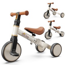 5-in-1 Toddler Bike, Kids Balance Bike  Ride-On Tricycle for 18 Months to 4 ...