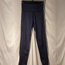 Aerie Chill. Play. Move. High-Rise Heathered Navy Leggings with Side Pockets