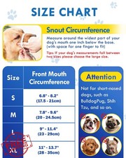 Dog Muzzle S Orange Soft Nylon Prevent Biting Barking Chewing Panting