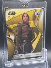 2025 Topps Star Wars Smugglers Outpost Jyn Erso Chrome Black Gold Refractor /50