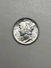 1943-P Mercury Winged Head Liberty Dime US 10c Silver Coin Gem Brilliant UNC