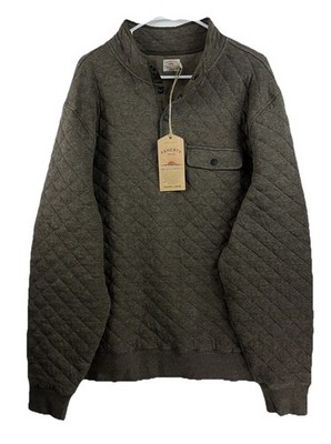 NWT Faherty Men's XL Mountain Branch Epic Quilted Fleece Pullover $188