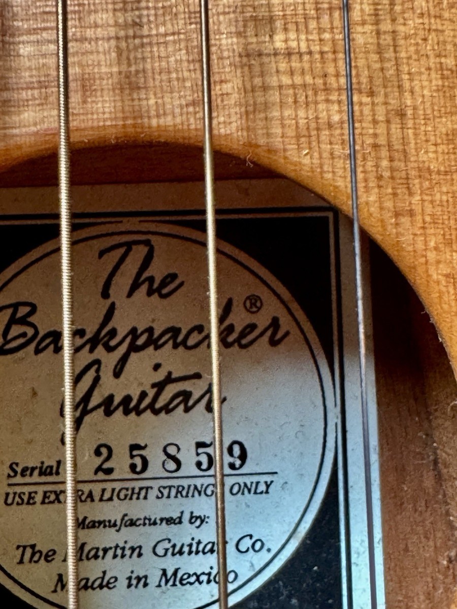 Martin Backpacker Steel-String Acoustic Travel Guitar w/ Padded