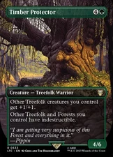 Timber Protector - Silver Foil Extended Art LTC NM MTG