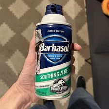 Barbasol Jurassic World Fallen Kingdom Blue Velociraptor Can -New