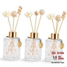 Glass Reed Diffusers Bottles for Home, Diffuser Bottles with Reed Diffuser