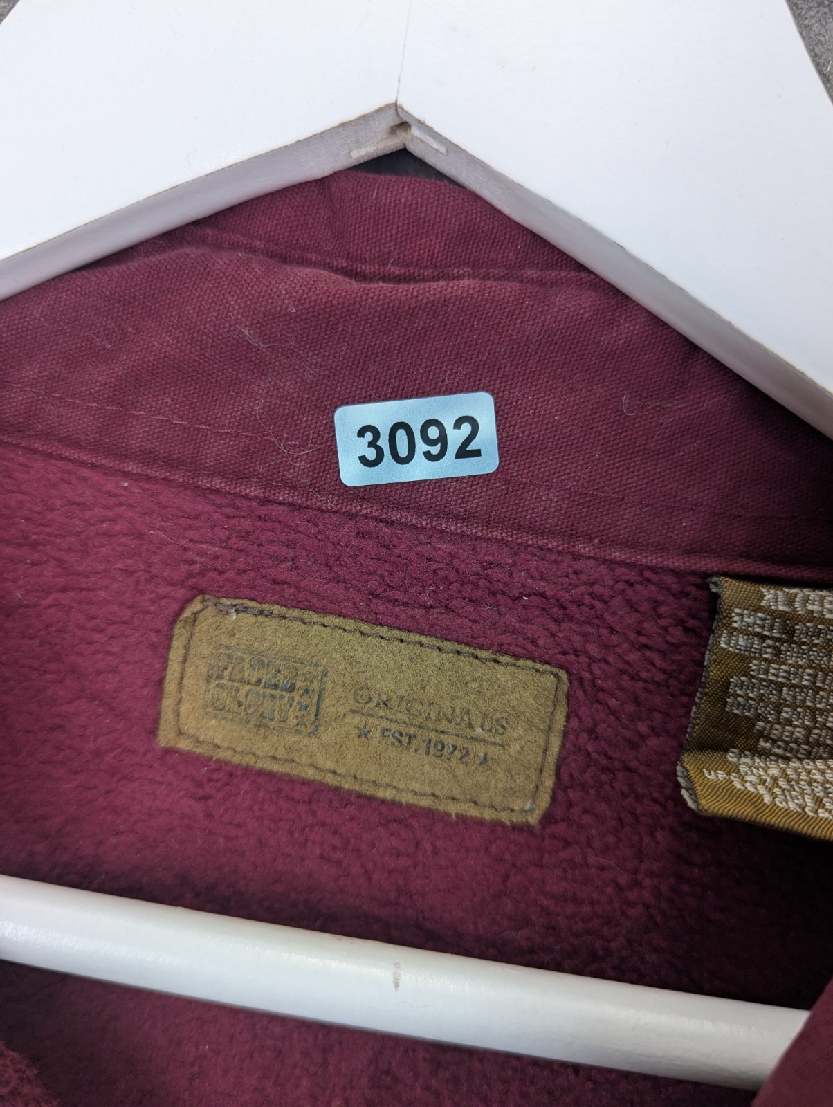 Faded Glory Fleece Lined Shirt Jacket Size XL Oversized Fit Nylon Lined Sleeves image 9