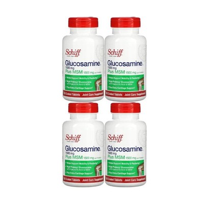 Schiff Glucosamine Plus MSM 150 tabs Each (Pack of 4)