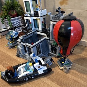 LEGO City Prison Island 60130 Set with Minifigures, Helicopter, Boat