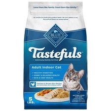 Indoor Health Natural Adult Dry Cat Food Chicken  Brown Rice 5-lb NEW