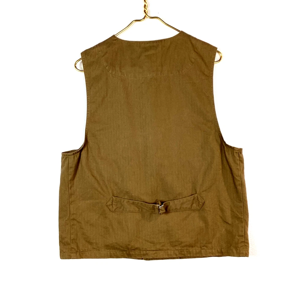 Camisa Chaleco Wah Frontier Western Ranch De Colección Talla Mediana Marrón Sin Mangas Estados Unidos Foto 2 de 3