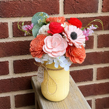 Sola Wood Bridal Bouquet Summer Floral Person...