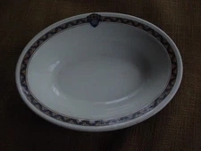 1941 Wellesley College dining hall restaurant ware serving bowl Syracuse China