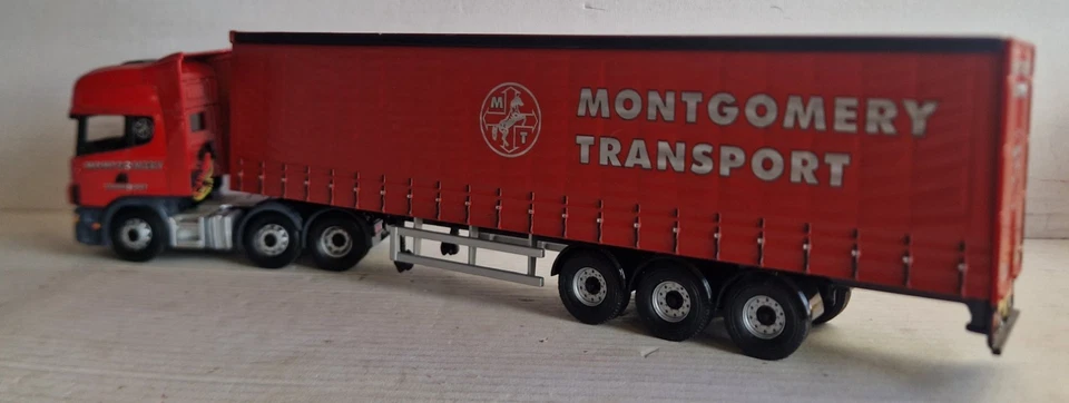 Corgi 1/50 - CC12916 - Scania R semi Tautliner Montgomery transport - Photo 2/4