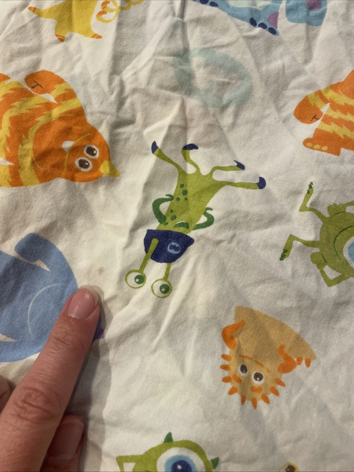 Juego de 2 sábanas ajustables para cuna 100 % algodón Disney Baby MONSTERS INC. Foto 4 de 4