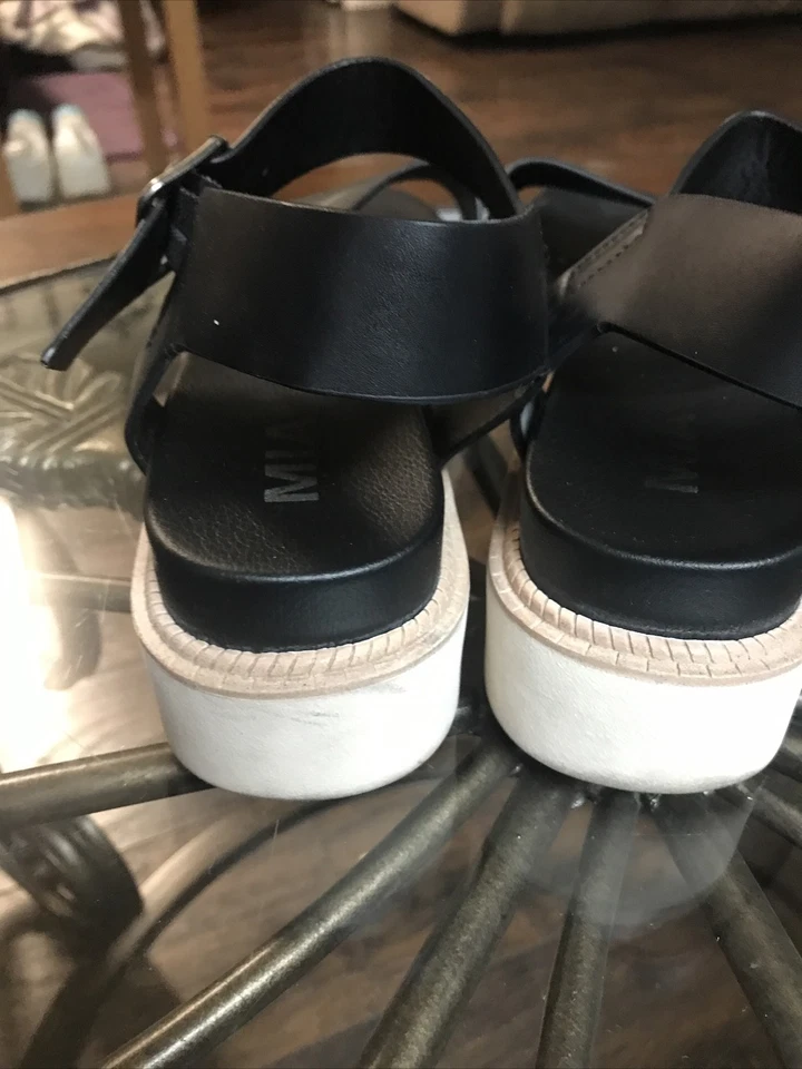 Sandalia Mujer Mia Jovis Cuero Negro Talla 6 1/2 Foto 2 de 4