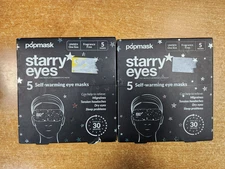 2 Boxes: Popmask Starry Eyes Self-Warming Eye Masks, 5 per box (EXP 5/27)  E6C