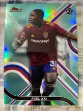 2022 Topps Finest MLS Axel Kei Aqua Refractor /75