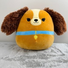 Squishmallows Disney Lady and the Tramp Lady Plush 8 inch Tan Blue Collar