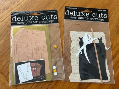 Deluxe Cuts Laser Cuts for Grown-Ups, Treasure Chest and Pirate Map/Flag Set