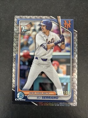 2024 Bowman Draft Chrome 1sr Metal Eli Serrano /100 RC METS