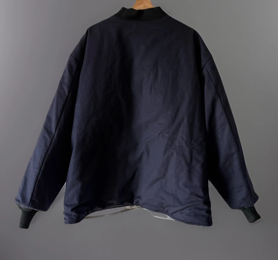 Bulwark Water Repellent Flame Resistant Bomber Jacket Sz XXL-LN Navy - Image 2 of 4