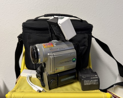 #ad Sony Handycam DCR PC100 Mini DV Tapeless Powerplay Fisheye Lens W Nightshot ✅ $464.99