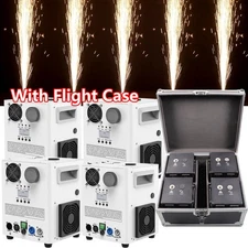 NEW Cold Spark Machine 1200W Stage Effect DMX Firework DJ Wedding 18ft with Case